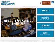 Tablet Screenshot of citysleep-in.dk